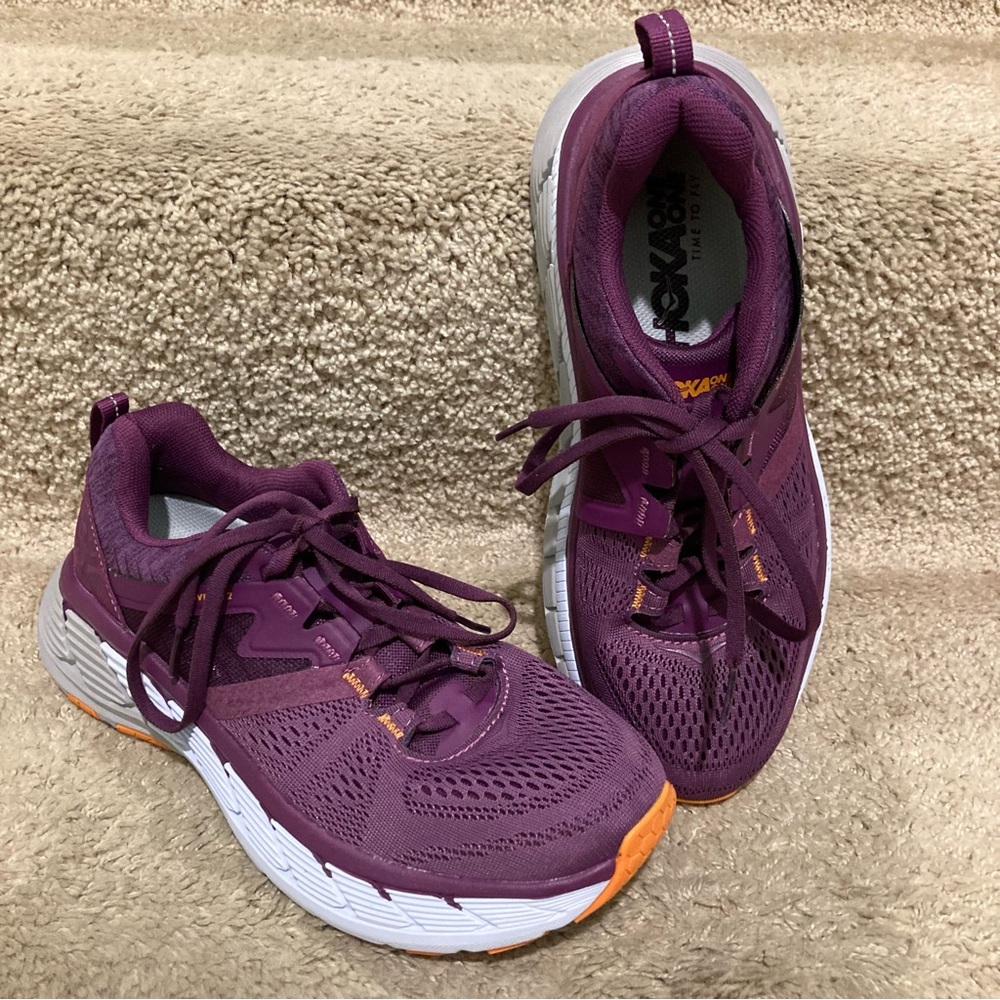 🆕 HOKA ONE ONE Women's Gaviota 2 Dark Shadow Lantana Sneakers NWOT